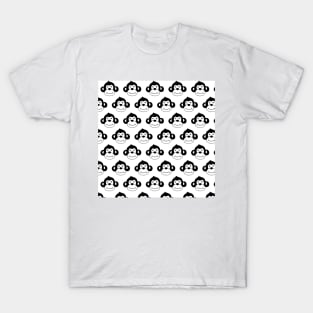 Cute monkies in black and white T-Shirt